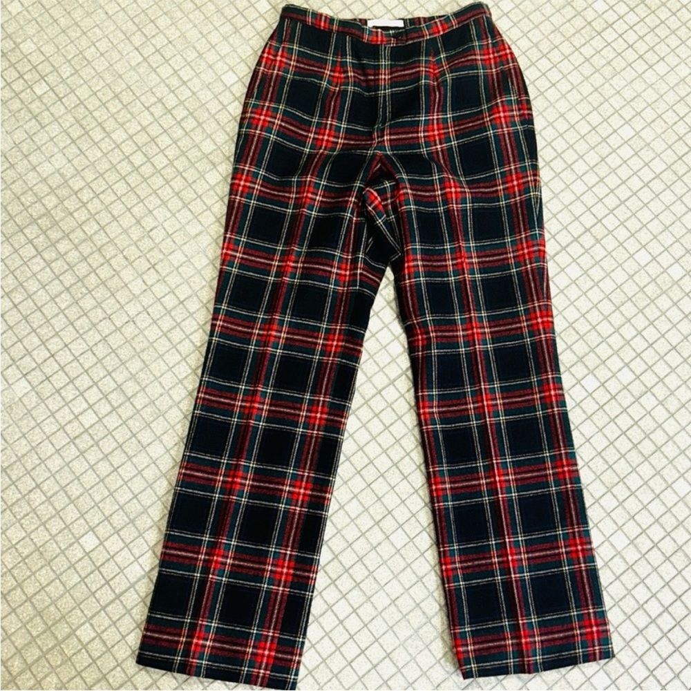 RARE! Pendleton Sz 6 Black Stewart Tartan Wool TROUSERS